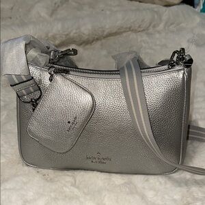 Kate Spade Silver Crossbody Bag